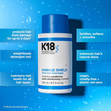 K18 Damage Shield Shampoo & Conditioner, Smoothing & Protective from Environmental Stressors, Maintains Hair Health, 8.5 Fl Oz x2