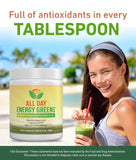 IVL - All Day Energy Greens - Supplement Powder Mix Drink, Greens Powder Superfood - Super Greens Blend for Optimal Nutrition, Energy & Digestion, Green Juice Superfood Boost