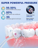 CNAPES Water Flosser Cordless for Teeth Cleaning,Travel Mini Power Water Dental Flossing with Telescopic Water Tank,5 Modes, 3 Functions, Water Floss,Humidifier,Nebulizer Combo