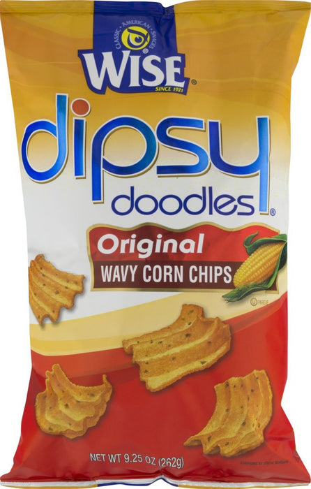 Wise Foods Original Dipsy Doodles Wavy Corn Chips 9.25 oz. Bag (4 Bags)