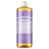 Dr. Bronner's Pure Castile Liquid Soap - Made with Regenerative Organic Certified Oils - 18-in-1 Uses for Face, Body, Hand, Hair- Gentle on Sensitive Skin - All Natural Body Wash- Lavender,32oz