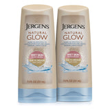 Jergens Natural Glow Wet Skin In-Shower Self Tanner Body Lotion, Fair/Medium Skin Tones (pack of 2)