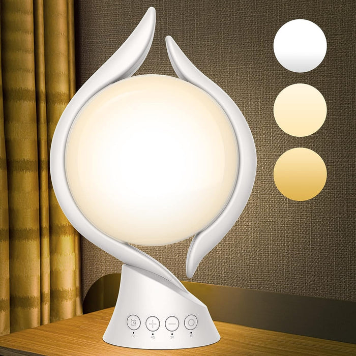 Voraiya® Light Therapy Lamp 10000 Lux, UV-Free Therapy Light with 5 Brightness & 3 Color Temperature, 4 Timer & Memory Function, Full Spectrum, Bright Seasonal Sun Light Lamp for Bedroom, Office