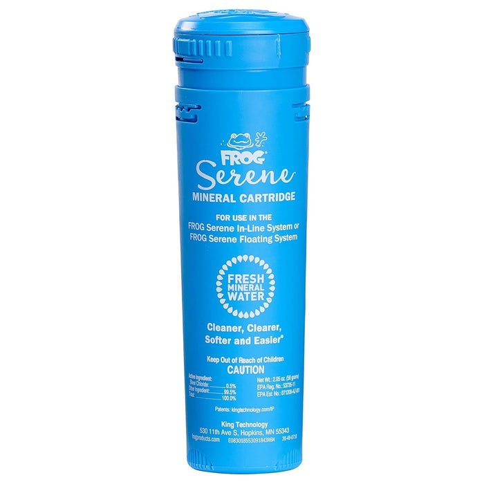 FROG Serene Mineral Replacement Cartridge for Hot Tubs for use only with FROG Serene in-Line and Floating Sanitizing Systems for Spas up to 600 gallons, Quick and Easy Hot Tub Sanitizer
