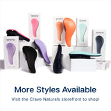 Glide Thru Detangling Brush by Crave Naturals - For Wet/Dry Hair, Men/Women/Kids, Turquoise & Pink