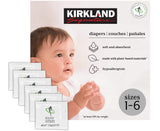 Kirkland Signature Diapers Size 3 (16 lbs - 28 lbs) 198 Count W/ Exclusive Health and Outdoors Wipes