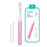 Quip Sonic Toothbrush for Adults - Timed Electric Toothbrush with Cover - Replaceable Brush Head, Soft Bristles, Plastic Handle, 3 Month Battery Life - Travel Toothbrush - Magenta