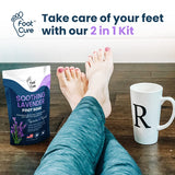 Lavender Foot Soak & Callus Remover Gel Kit - Extra Strength Callus Remover Gel for Feet, Remove Calluses with Epsom Salts, Dry Cracked Heels & Foot Odor, at Home Pedicure - Foot Care for Tired Feet