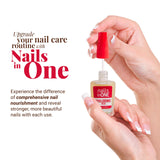 Amen Beauty Nails In One: Ultimate Nail Strengthener & Growth Treatment, Clear Nail Polish Strengthener, Hard as Nails Keratin Treatment for Damaged Nails.