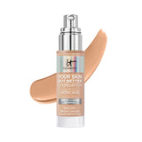 IT Cosmetics Medium Cool Foundation with Hyaluronic Acid - Hydrating, Minimizes Pores, Natural Radiant Finish