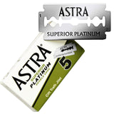 ASTRA Platinum Double Edge Safety Razor Blades, 50 Blades (10 x 5)