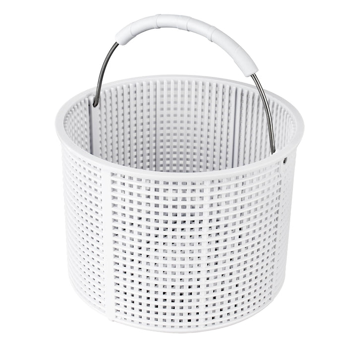 BOUYAO ﻿Upgrade Pool Skimmer Basket - Stainless Steel Handle & Rubber Grip | Direct Replacement for Hayward SPX1082CA & Aladdin B-152, Compatible with Hayward SP1082, SP1075 In-Ground Pool Skimmers