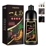 Fvquhvo Black Hair Color Shampoo for Gray Hair,Instant Black Hair Dye Shampoo 3 in 1,Long Lasting Black Hair Shampoo,Black Hair Dye Works in Minutes (black)