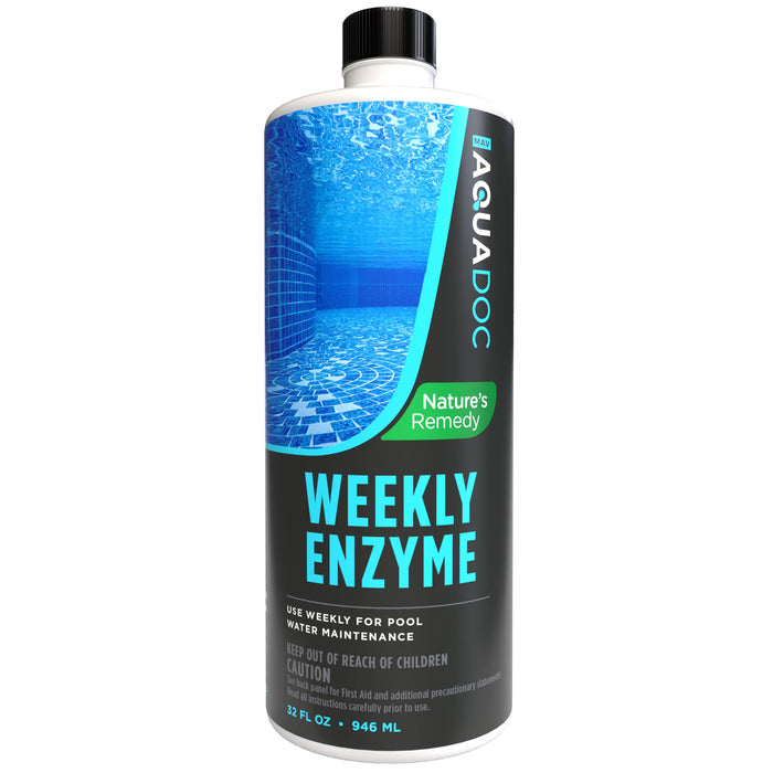Pool Enzyme Treatment - Weekly Natural Enzymes for Pools Works as an Eco-Friendly, Natural Pool Clarifier for Crystal Clear Pool Water Perfect for Swimming - AquaDoc Pool Chemicals