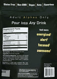 Alpha Caffeine Flavorless Energy Sticks - turn ANY drink into an energy drink! 200mg Caffeine I Fast Energy l 15 Sticks