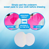 Large Underarm Sweat Pads for Women and Men Fight Hyperhidrosis [100 PCS], CANAGROW Comfortable Unflavored, Non Visible, Extra Adhesive, Disposable, Sweat Free Armpit Protection