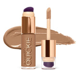Urban Decay Quickie 24HR Full Coverage Waterproof Concealer (41NN - Medium Neutral), Natural Matte Finish, Hydrating Vitamin E, Dual-ended Buffing Brush & Multi-use Applicator - 0.5 fl oz