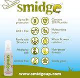 Smidge REPELLENT 75ML 8 HOUR MIDGE & BITING INSECT PROTECTION-2 Pack