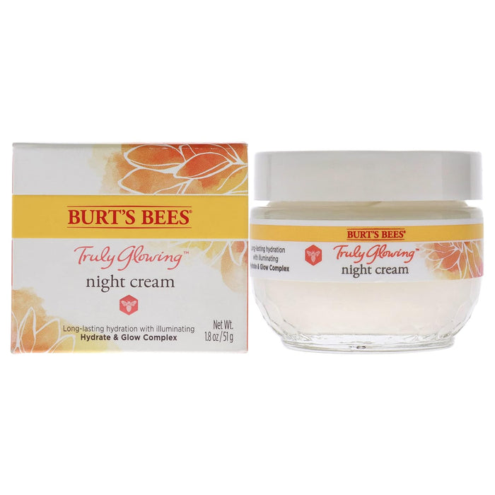 Burt's Bees Truly Glowing Night Cream 1.8 oz  NEW IN BOX SEALED