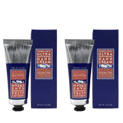 Trader Joe's ULTRA MOISTURIZING HAND CREAM - 20% Pure SHEA BUTTER, Enriched with HEMP SEED OIL & COCONUT OIL (2-Pack)
