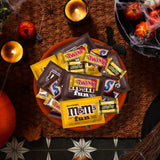 M&M'S Milk Chocolate, M&M'S Peanut, SNICKERS, TWIX & MILKY WAY Milk Chocolate Individually Wrapped Halloween Candy Trick or Treat Variety Pack, 200 Ct Bulk Bag