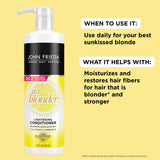 John Frieda Sheer Blonde Go Blonder Hair Conditioner, Gradual Lightening Conditioner for Blonde Hair, with Citrus and Chamomile, featuring our BlondMend Technology, 16 oz