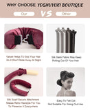 Heatless Hair Curler Overnight Heatless Curls Blowout Rods Headband Blow out Hair Rollers Velvet Rods for Long Hair No Heat Curlers Curling Rods Hair Wrap for Sleep Curls Styling Tools Wine