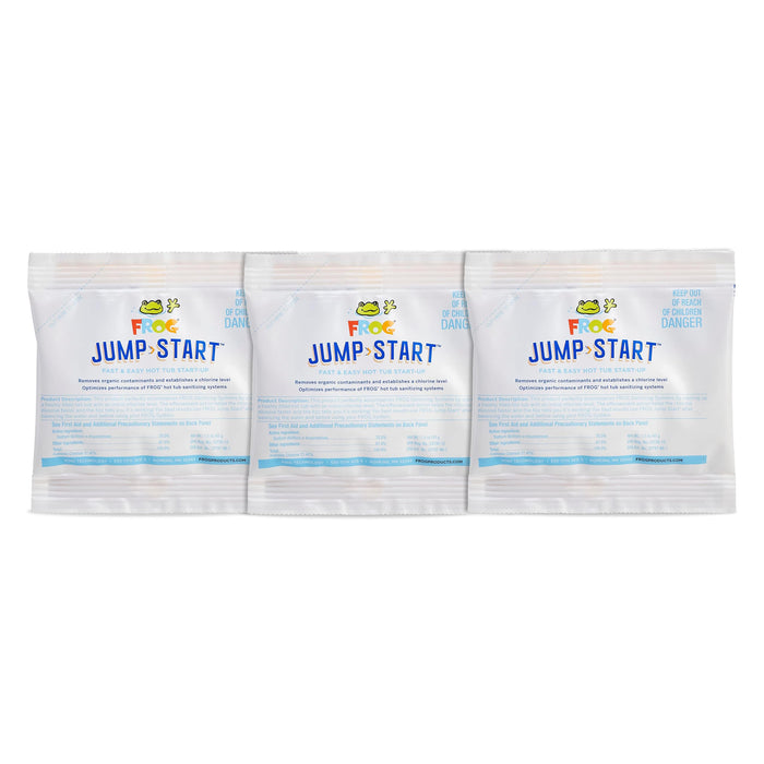 FROG Jump Start for Hot Tubs - Start-Up Chlorine Shock Removes Organic Contaminants & Establishes Chlorine Level - Hot Tub Set Up & Treatment - 3 Pack