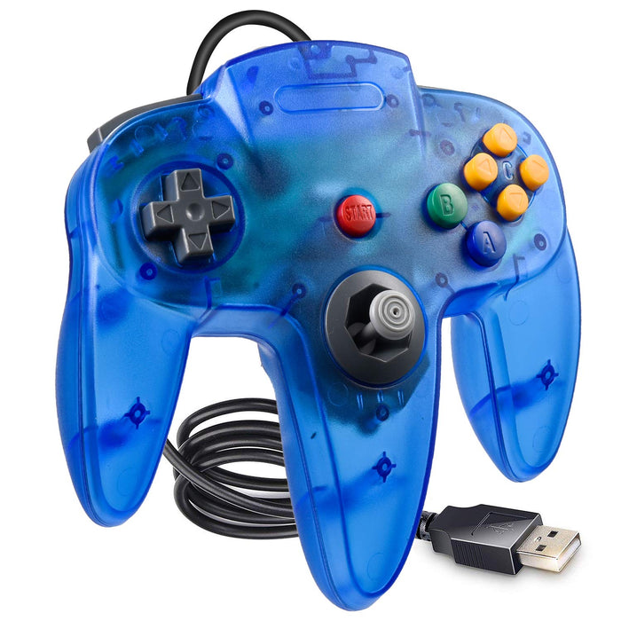 KIWITATA Classic N64 Controller for PC, Retro N64 Wired USB Game Pad Joypad Controller for Windows PC & MAC & Raspberry Pi