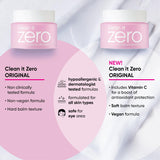 BANILA CO Clean it Zero Original Cleansing Balm - Korean Makeup Remover for All Skin Types- Vegan & Made with Acerola Berry & Vitamin C - 100ml/3.38 fl oz