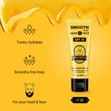 2-Pack Bee Bald SMOOTH PLUS Daily Moisturizer w/SPF 30 Broad Spectrum Sunscreen Tones, Hydrates & Moisturizes While Protecting Skin From The Sun's Harmful UVA/UVB Rays, 1.7 Fl Oz Each