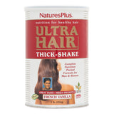 Natures Plus Ultra Hair Thick Shake - 1 lb, Hair Protein Shake - French Vanilla Flavor - Healthy Hair Growth Supplement with Vitamins & Minerals - Non-GMO, Gluten-Free - 16 Servings