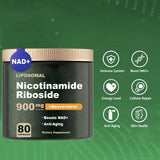 NAD+ Supplement with Nicotinamide Ribosid/NAD+ Supplement nicotinamide riboside NAD nicotinamide riboside 900/Resveratrol, Quercetin- NAD Supplement for Anti-Aging, Energy, Focus80 Capsules (1pcs)