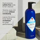 Jack Black Turbo Wash Energizing Cleanser for Hair & Body, 10 Fl Oz