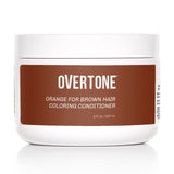 oVertone Haircare Color Depositing Conditioner - 8 oz Semi Permanent Hair with Shea Butter & Coconut Oil Orange Temporary Cruelty-Free for Brown (Orange)