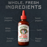 Melinda’s Pizza Hot Sauce - Crushed Red Pepper Sauce Made with Fresh Ingredients, Cayenne Peppers, Garlic, Tomatoes - Gourmet Spicy Pizza Sauce - 12oz, 2 Pack