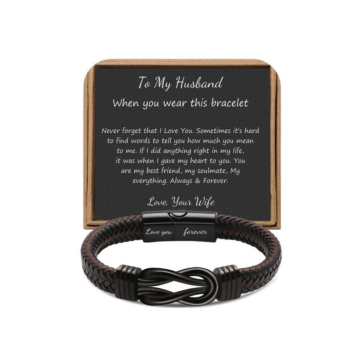 Anniversary Birthday Gifts for Husband Him Men from Wife Bracelets for Men