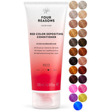 FOUR REASONS Color Mask - Red - (27 Colors) Toning Treatment, Color Depositing Conditioner, Tone & Enhance Color-Treated Hair - Semi Permanent Hair Dye, Vegan and Cruelty-Free, 6.76 fl oz