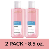 L'Oreal Paris Skincare HydraFresh Toner Face Toner, Alcohol Free Toner with Pro-Vitamin B5 for a Smoother, Brighter Complexion, 2 Count