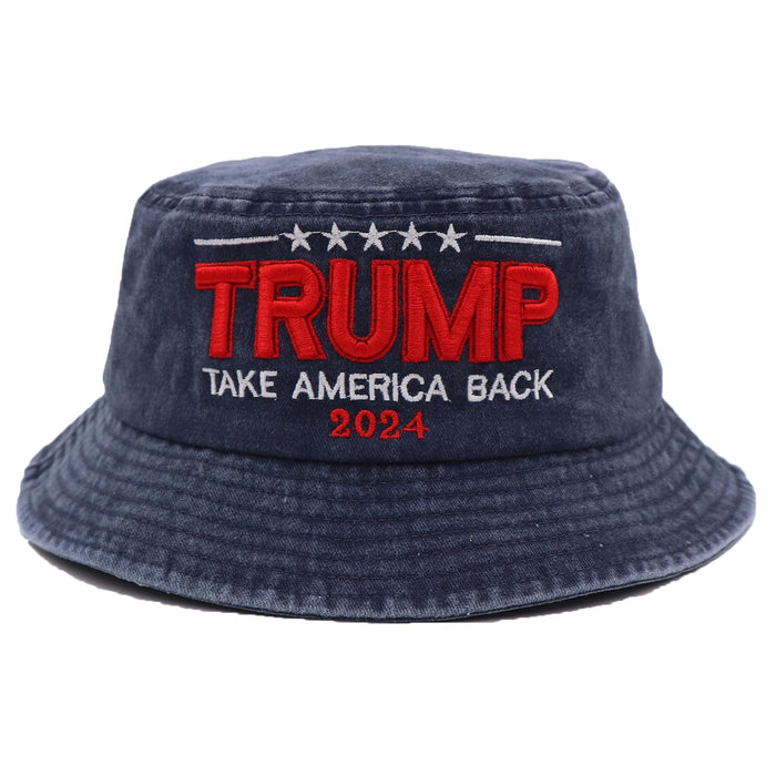 Trump 2024 MAGA Bucket Hats for Men Women,Donald Trump Bucket Hat Make America Great Again Baseball Caps 3D Embroidery MAGA Trump Hat