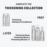 Kenra Platinum Thickening Mousse 12 | Volumizing Styler | Adds Fullness & Body | Humidity Protection Up To 48 hours | Desity Plumping up tp 150% | Thermal Protection | All Hair Types | 6.7 oz (2-Pack)