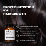 BigVita Hair Growth Supplement, Lab Tested for Thicker, Fuller Hair, Faster Growth with AnaGain™ Nu, Black Sesame Extract, Biotin, For Women & Men, Vegan, Made in USA – 2 Month Supply