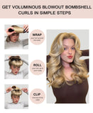 Heatless Hair Curlers Curling Set Overnight Non Heat Hair Curlers Blow Out Foam Jumbo Hair Rollers Set to Sleep for Blowout Long Hair, Silk Head Hair Wrap for Sleeping Heatless Curls Sonic Pink