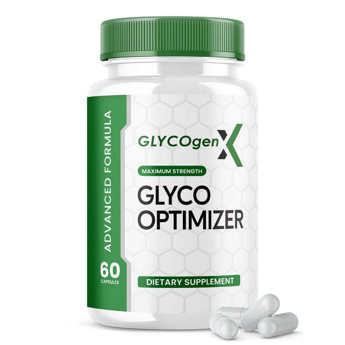 Glyco Optimizer Glycogen X - Official Formula - GlycoOptimizer Advanced Formula Capsules with Chromium, Cinnamon Bark - Glycogenx Supplement Glyco Optimizer Sugar New 2024 Glycogen Plus (60 Capsules)