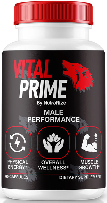 Vital Prime for Men, Official Vital Prime Capsule, Supports Confidence and Performance, All Natural Male Formula for Overall Health and Well-Being, VitalPrime Complex (60 Capsules)