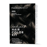 Madison Reed Radiant Hair Color Kit, Darkest Ash Brown for 100% Gray Coverage, Ammonia-Free, 4NA Messina Brown, Permanent Hair Dye, Pack of 1