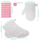 Segbeauty Paraffin Wax Liners, 200pcs Larger and Thicker Plastic Hand and Foot Bags, Plastic Paraffin Bath Mitt Glove and Sock Liners Paraffin Wax Mitts for Wax Treat-Ment Paraffin Machine