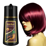 Instant Red Hair Color Shampoo - Herbal Red Hair Dye Shampoo 3 in 1 for Women Men,16.90 Fl Oz Color Shampoo Hair Dye Easy to Apply & long lasting Red Hair Shampoo Colors in 10-15 Minutes (Red Wine)