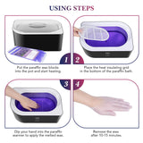 Paraffin Wax Machine for Hand and Feet - Karite Paraffin Wax Bath 4000ml Paraffin Wax Warmer Moisturizing Kit Auto-time and Keep Warm Paraffin Hand Wax Machine