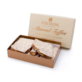 ENSTOM Milk Chocolate Almond Toffee 1lb box | Handcrafted | Gluten Free | Kosher Dairy | All Natural